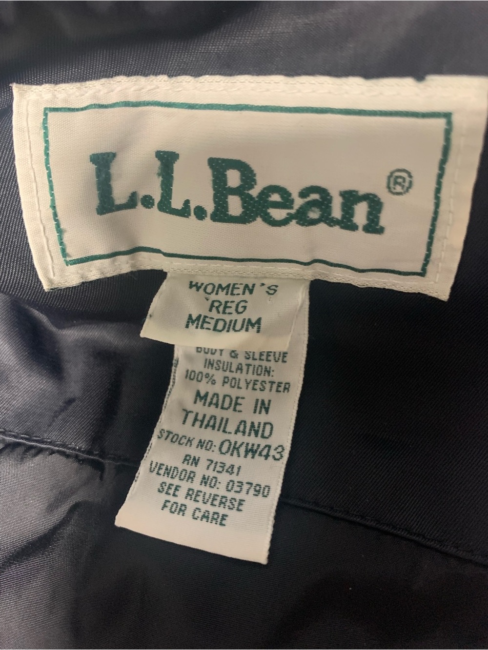 Vintage L.L. Bean Insulated Windbreaker Jacket